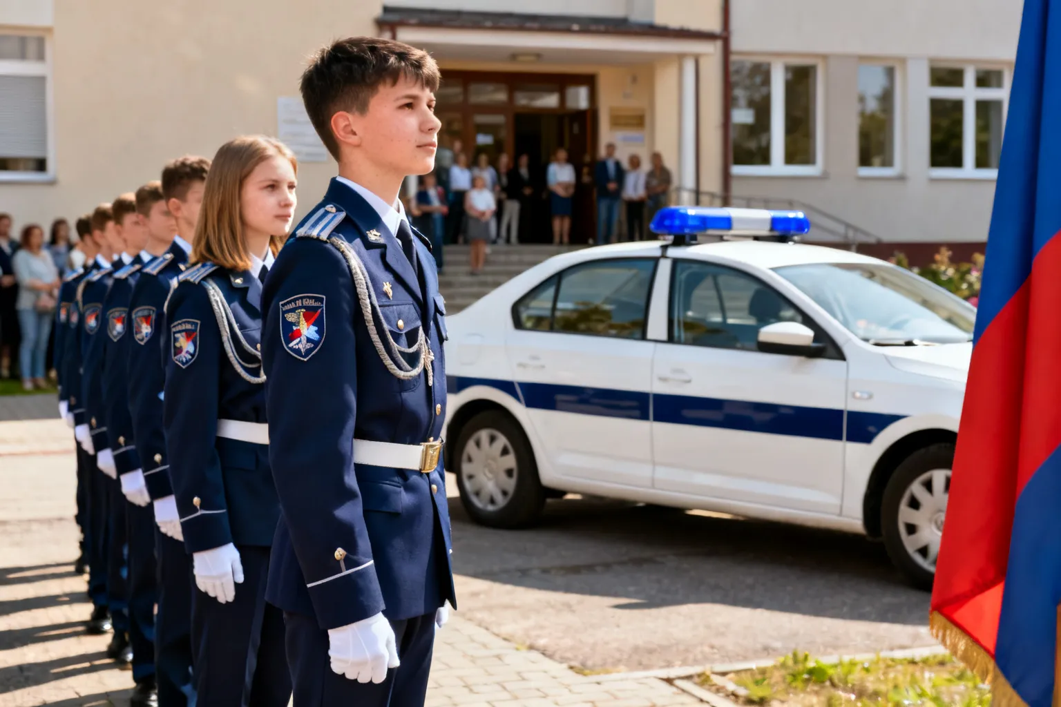Ślubowanie pierwszoklasistów w Liceum Policyjnym „AS” w Sosnowcu