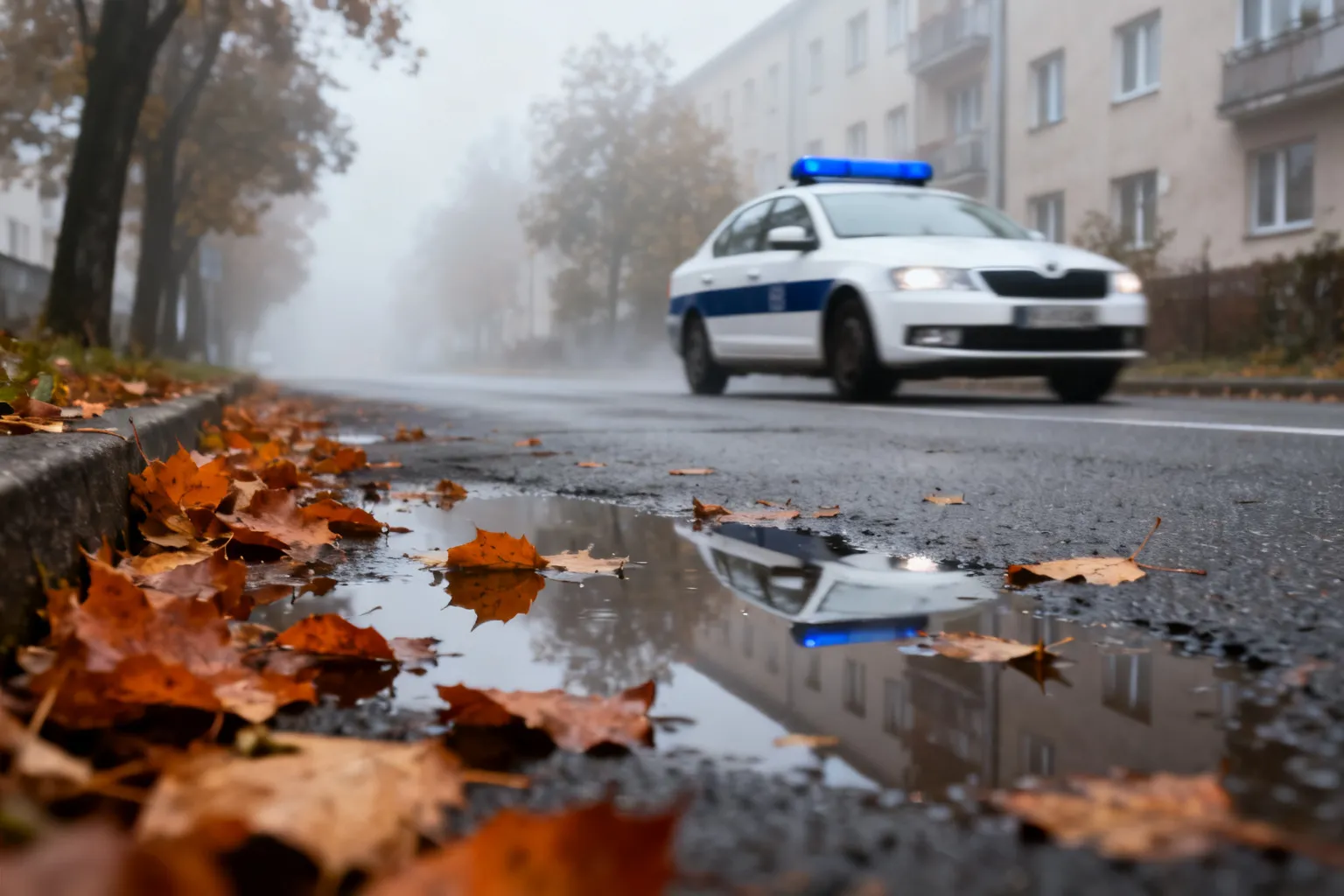 Jesień na drogach w Sosnowcu — bezpieczeństwo w deszczu i mgle