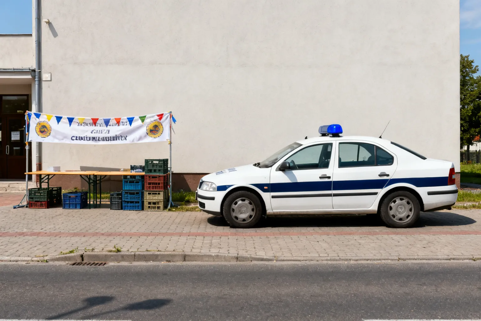 Dzielnicowi rozmawiali z dziećmi na festynie „Kotłowanie”