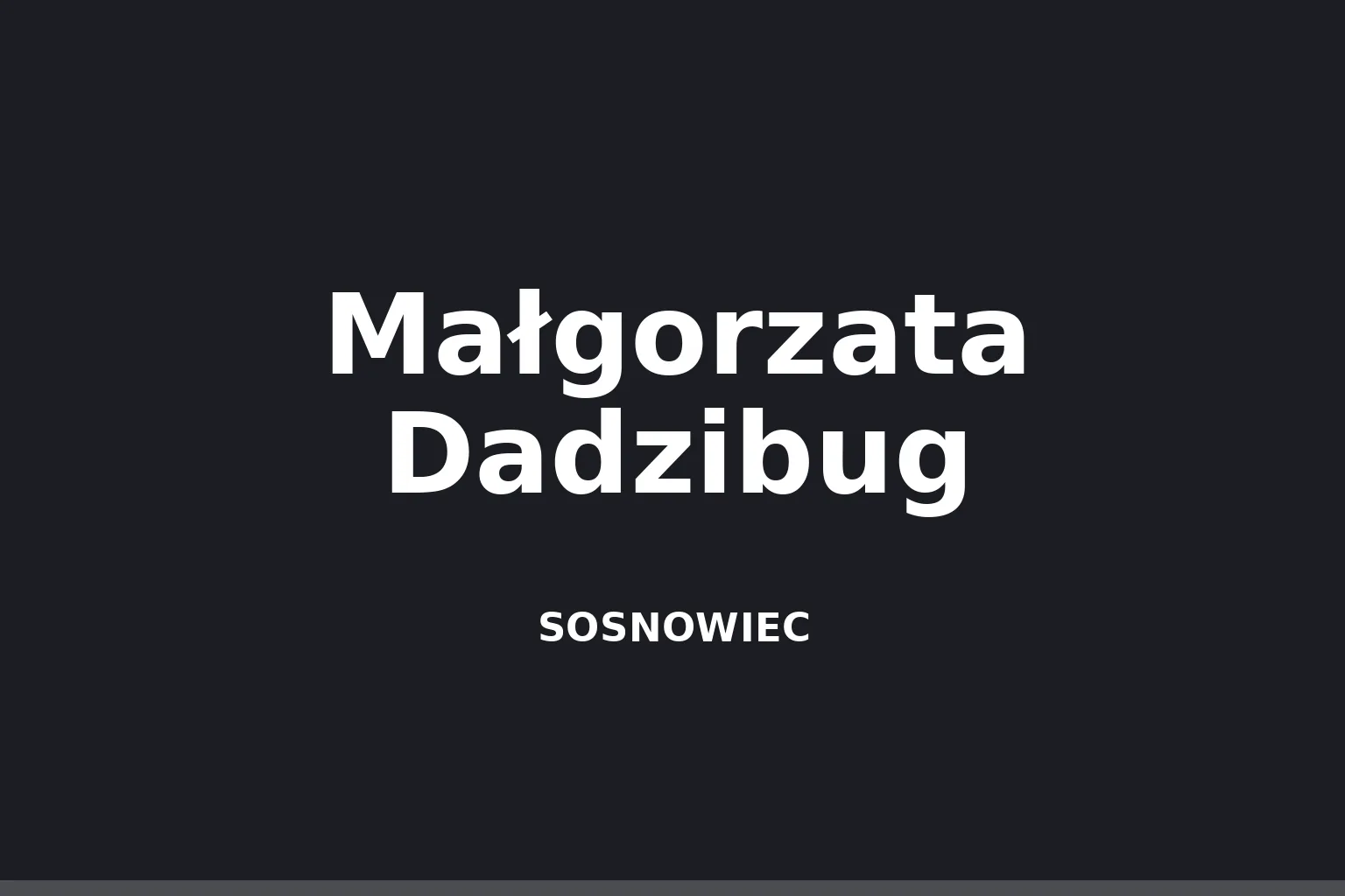 Małgorzata Dadzibug