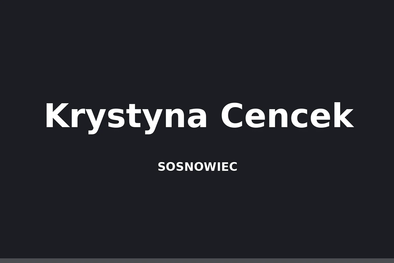 Krystyna Cencek