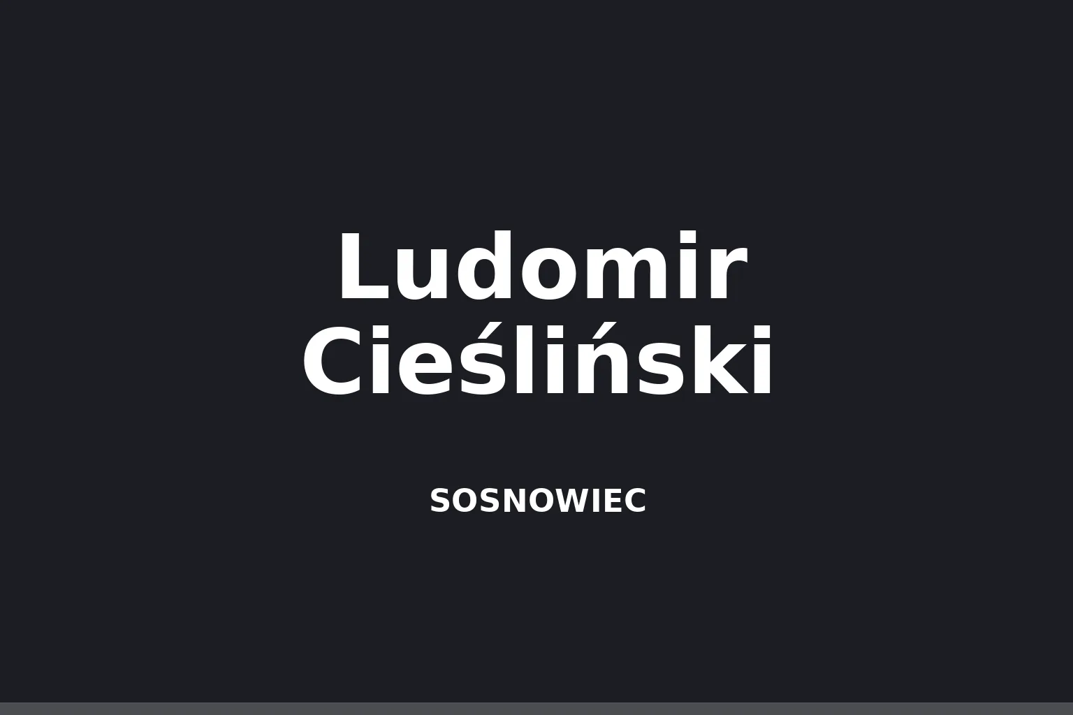 Ludomir Cieśliński