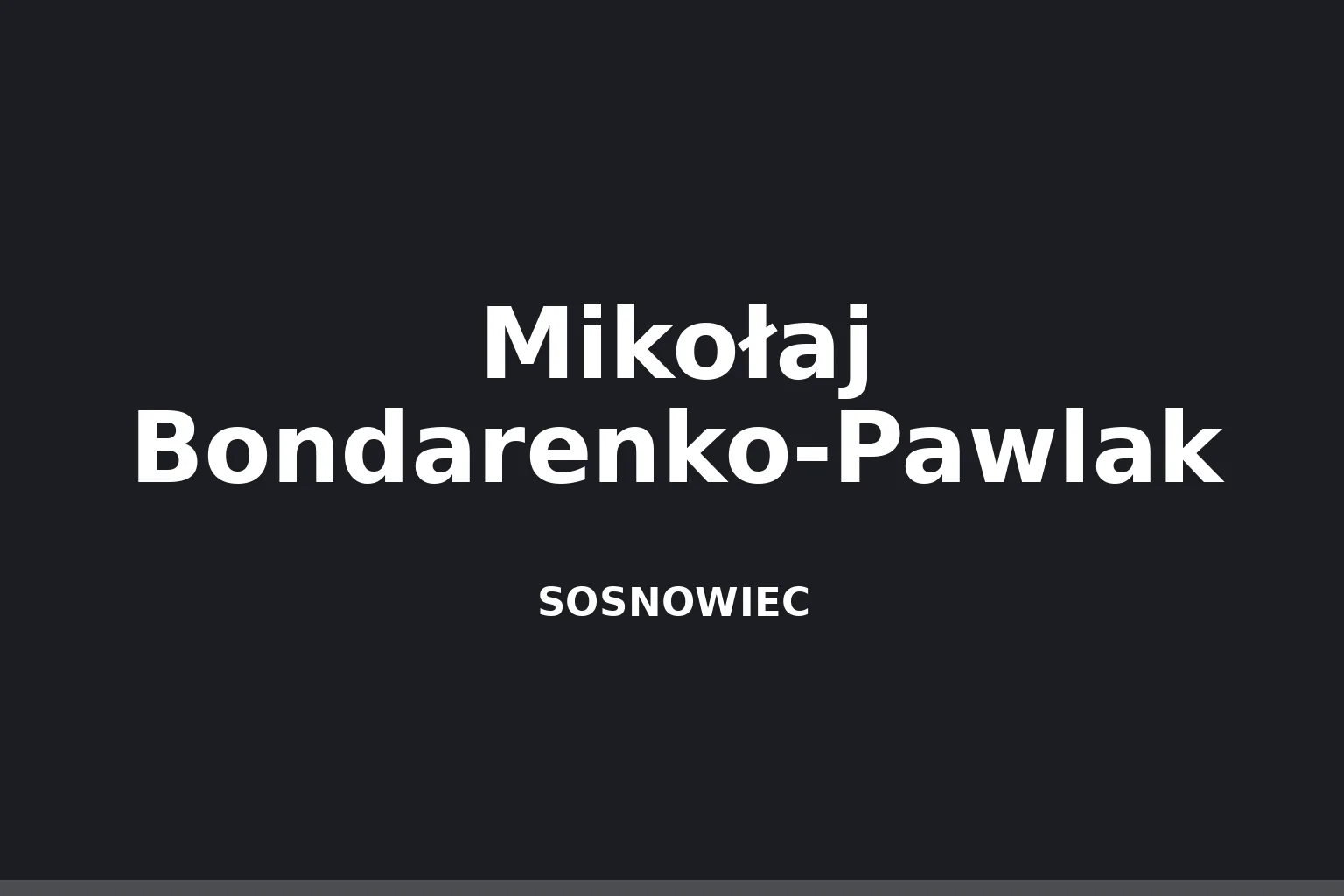 Mikołaj Bondarenko-Pawlak