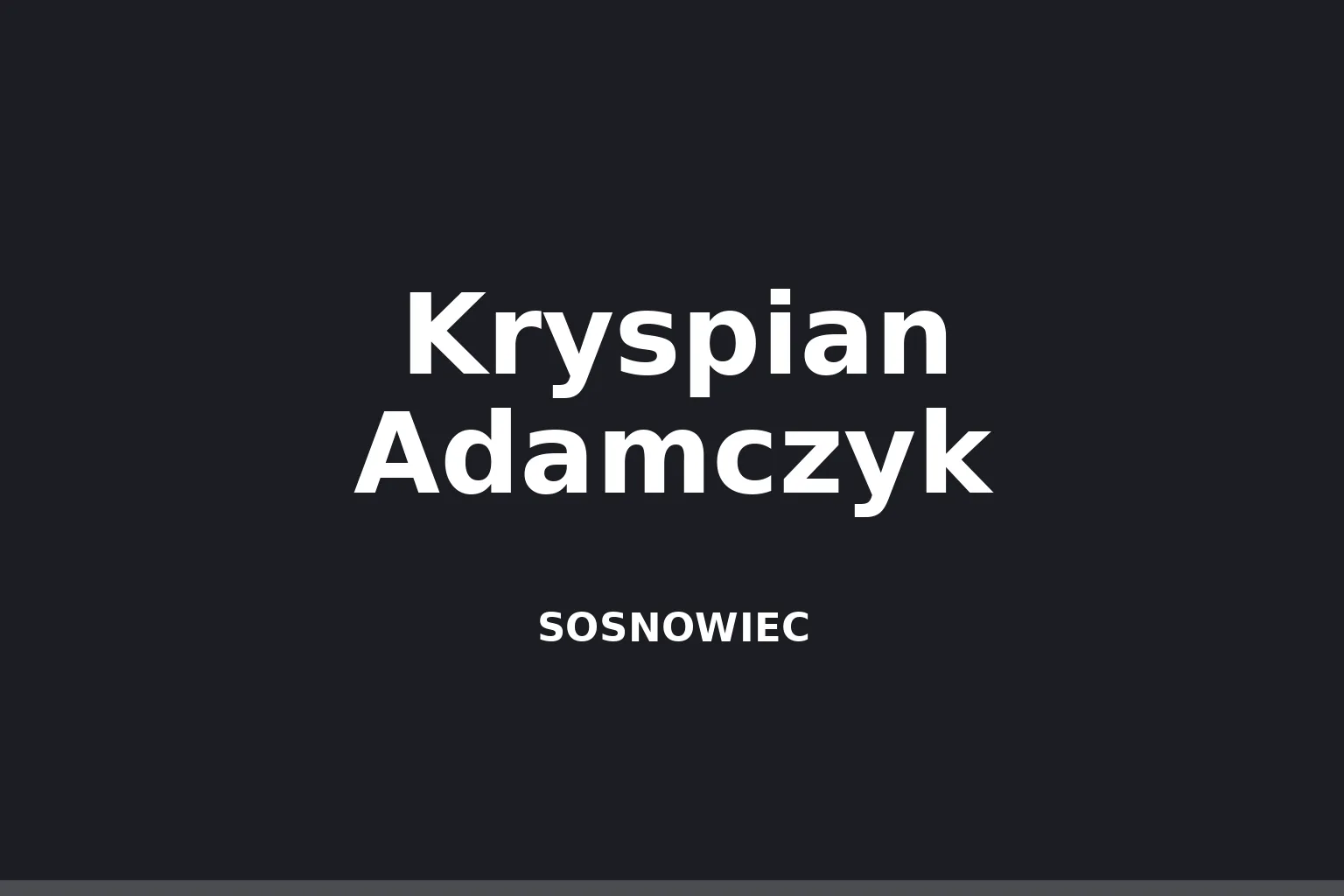 Kryspian Adamczyk